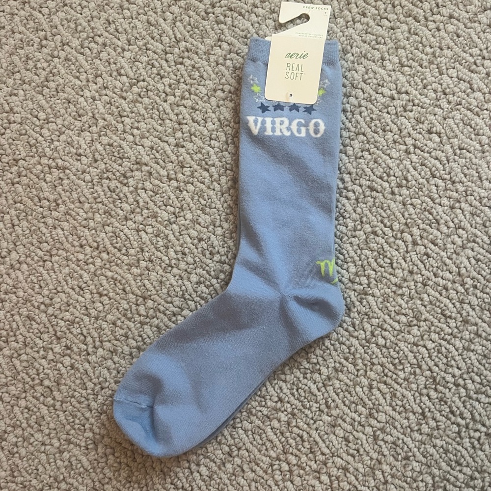 Aerie Light Blue Virgo Casual Socks